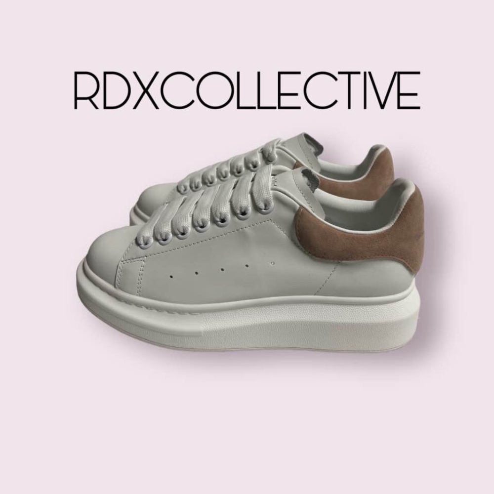 Alexander McQueen Larry Trainer White Pink Nude Wonen Size 7 Runner